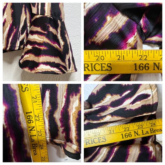 Sofia Jeans by Sofia Vergara Multi-colored Drape Knot Top NWT LARGE - Picture 11 of 16